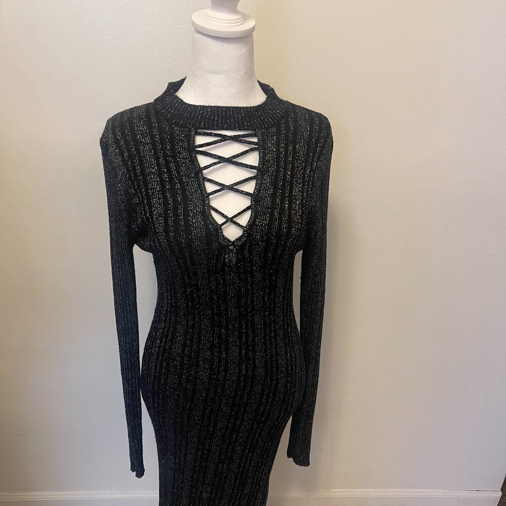 Long Fitted Sparkly Party Dress